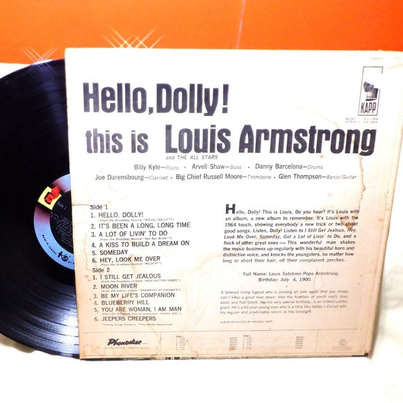 ~~~ LOUIS ARMSTRONG ~~~ Hello, Dolly - Picture 2 of 2